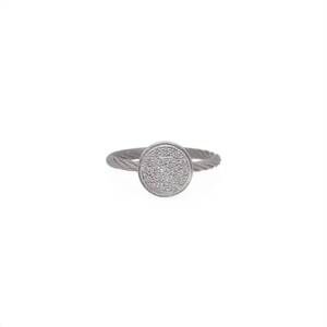 NEW DISC women's taking shapes ring in grey